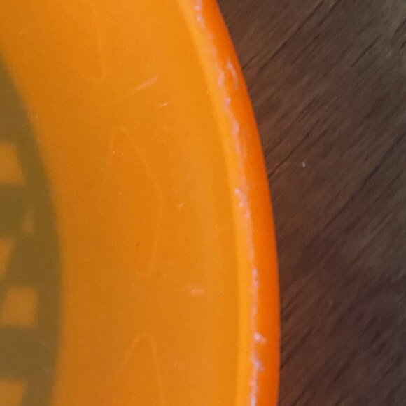 Vintage 90s Frisbee Check it Out by Imperial Orange Checkered 9" 1992 Rare - Picture 16 of 16
